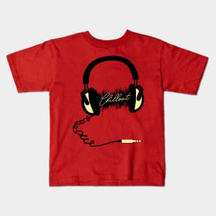 Headphone Audio Wave - Chillout Kids T-Shirt